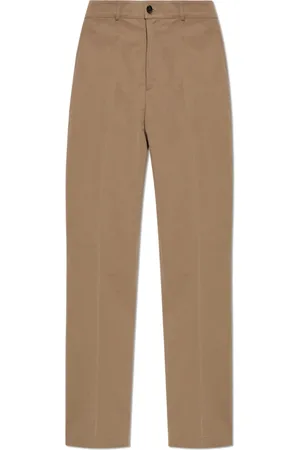Burberry Heren, Broeken, Bruin, Maat: M Katoen