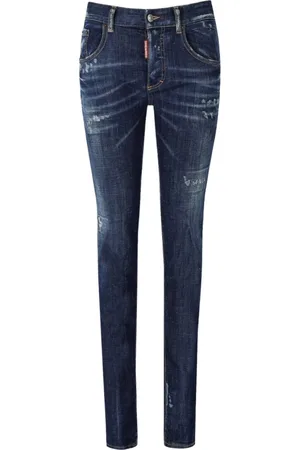 Dsquared2 Dames, Jeans, Blauw, Maat: 3XS Katoen