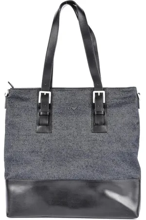 Emporio Armani Heren, Tassen, Blauw, Maat: ONE Size Denim