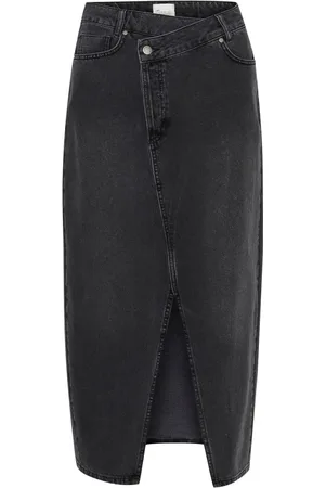 My Essential Wardrobe Dames, Rokken, Grijs, Maat: XL Denim
