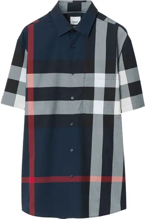 Burberry Heren, Overhemden, Blauw, Maat: S Katoen