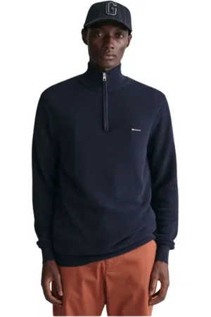 GANT Heren, Truien, Blauw, Maat: M Katoen