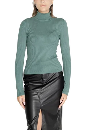 JACQUELINE DE YONG Dames, Truien, Groen, Maat: XL Viscose