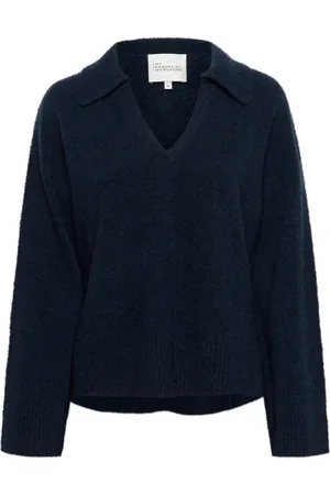 My Essential Wardrobe Dames, Truien, Blauw, Maat: S