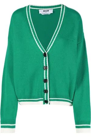 Msgm Dames, Truien, Groen, Maat: M Wol