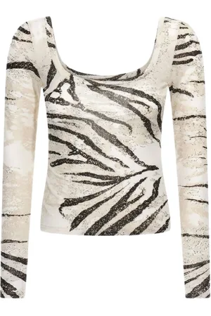 Roberto Cavalli Dames, Tops, , Maat: XL Viscose
