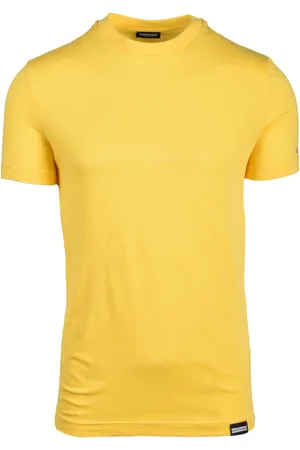 Dsquared2 Heren, Tops, Geel, Maat: S Katoen