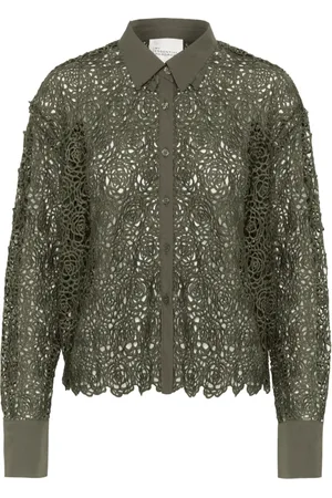 My Essential Wardrobe Dames, Blouses & Shirts, Groen, Maat: S Poliester