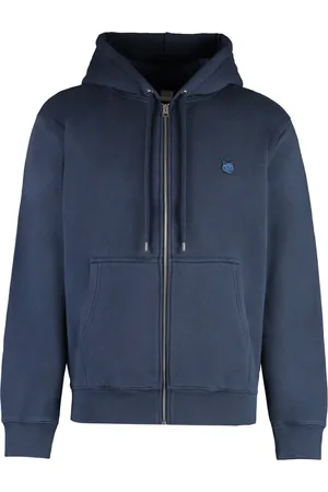 Maison Kitsuné Heren, Sweatshirts & Hoodies, Blauw, Maat: S Katoen