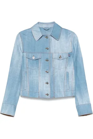 ERMANNO SCERVINO Dames, Jassen, Blauw, Maat: S Denim