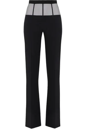 Elisabetta Franchi Dames, Broeken, Zwart, Maat: XL Tulle