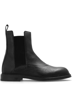 Emporio Armani Heren, Schoenen, Zwart, Maat: 42 EU Leer