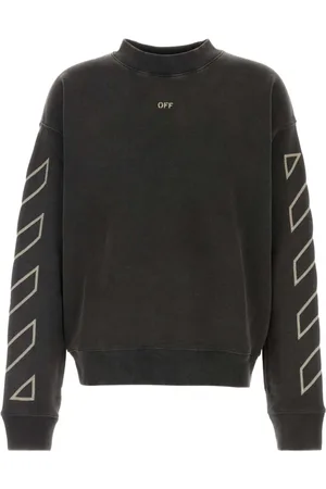 OFF-WHITE Heren, Sweatshirts & Hoodies, Zwart, Maat: S Katoen
