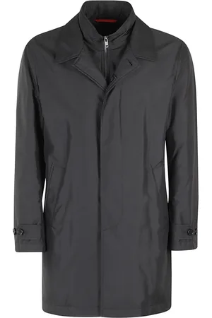 FAY Heren, Mantels, Zwart, Maat: 2XL Poliester