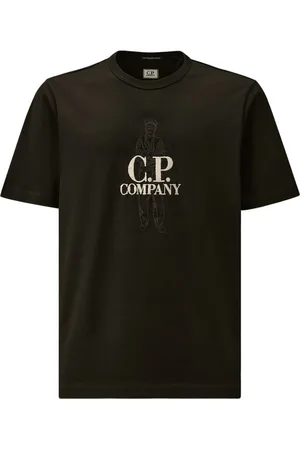 C.P. Company Heren, Tops, Zwart, Maat: L Katoen