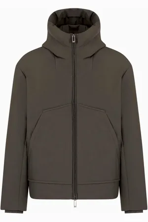 Emporio Armani Heren, Jassen, Bruin, Maat: XL Wol