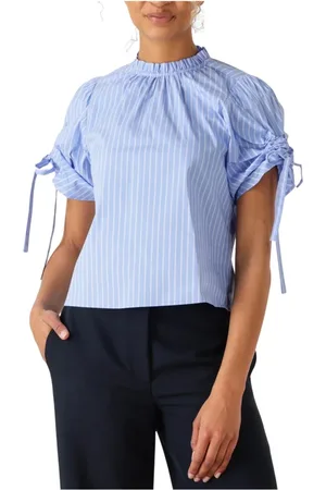Co`Couture Dames, Blouses & Shirts, Blauw, Maat: XS