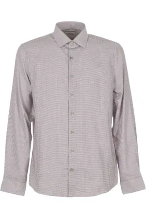 Calvin Klein Heren, Overhemden, Rood, Maat: M Katoen
