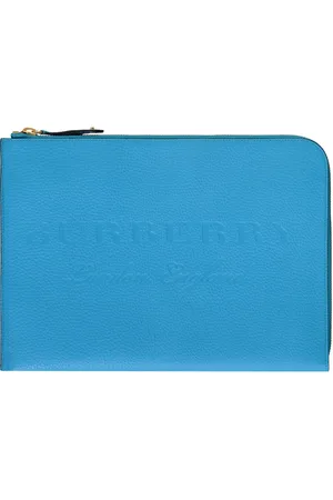 Burberry Heren, Tassen, Blauw, Maat: ONE Size Leer
