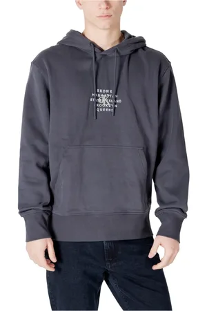 Calvin Klein Heren, Sweatshirts & Hoodies, Grijs, Maat: S Katoen