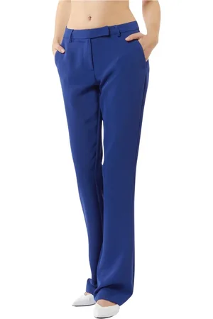 Silvian Heach Dames, Broeken, Blauw, Maat: L Poliester