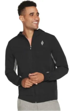 Skechers Heren, Sweatshirts & Hoodies, Zwart, Maat: L Katoen