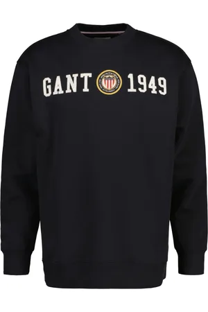 GANT Heren, Sweatshirts & Hoodies, Zwart, Maat: L