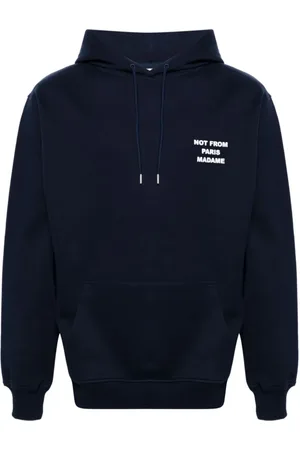 Drôle de Monsieur Heren, Sweatshirts & Hoodies, Blauw, Maat: L Katoen