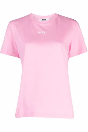 Msgm Dames, Tops, Roze, Maat: 2XS Katoen