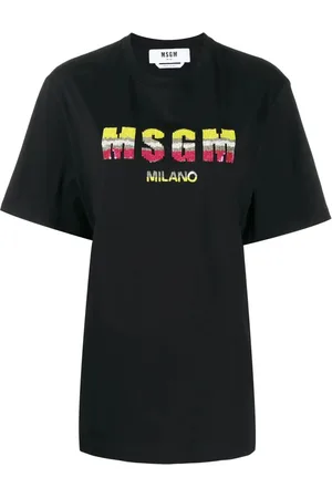 Msgm Dames, Tops, Zwart, Maat: M