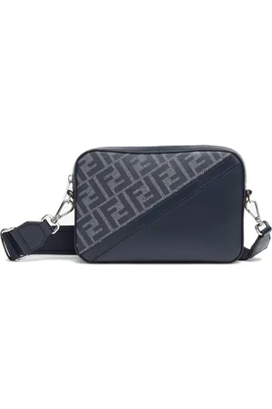 Fendi Heren, Tassen, Blauw, Maat: ONE Size Katoen