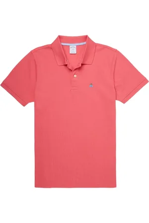 Brooks Brothers Heren, Tops, Roze, Maat: S Piqué