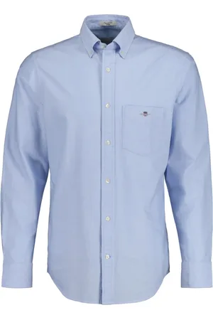 GANT Heren, Overhemden, Blauw, Maat: S