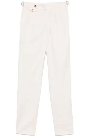 Brunello Cucinelli Heren, Broeken, Wit, Maat: XL Katoen