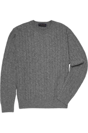 Brooks Brothers Heren, Truien, Grijs, Maat: L Wol