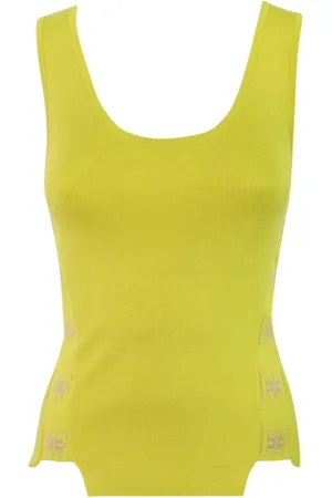 Elisabetta Franchi Dames, Tops, Geel, Maat: S Viscose
