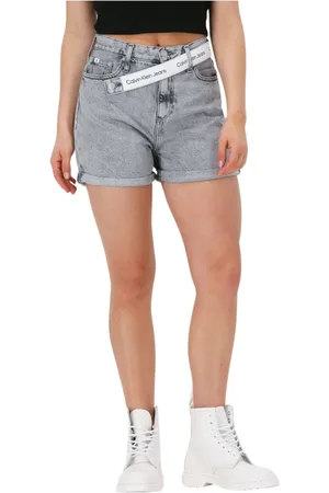 Calvin Klein Dames, Korte broeken, Blauw, Maat: W26 Denim
