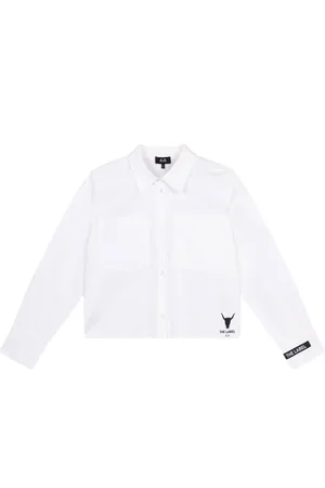 Alix the label Dames, Blouses & Shirts, Wit, Maat: L Katoen