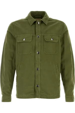 Woolrich Heren, Overhemden, Groen, Maat: XL Denim