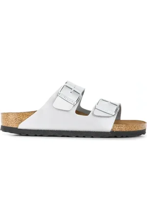 Birkenstock Dames, Schoenen, Grijs, Maat: 37 EU Leer
