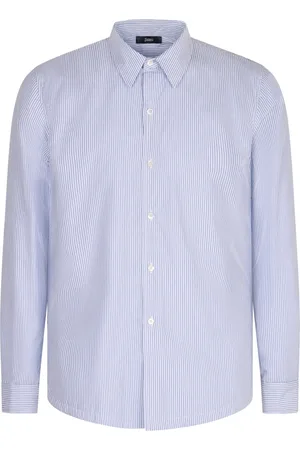 HERNO Heren, Overhemden, Blauw, Maat: XL Katoen
