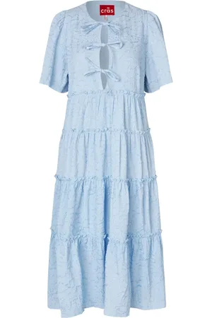 Crās Dames, Jurken, Blauw, Maat: XS Nylon