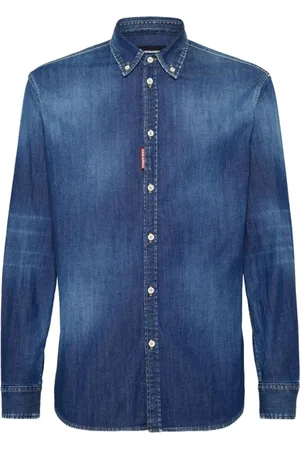 Dsquared2 Heren, Overhemden, Blauw, Maat: M Denim