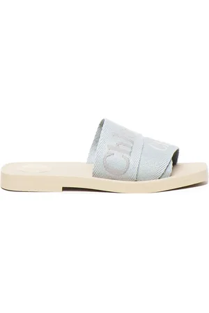 Chloé Dames, Schoenen, Blauw, Maat: 40 EU Linnen