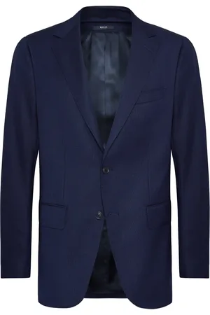 Boggi Milano Heren, Jassen, Blauw, Maat: 4XL Wol