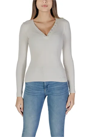 Guess Dames, Tops, Grijs, Maat: 2XL Viscose