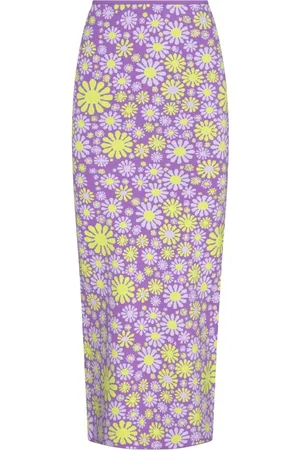 Sportmax Dames, Rokken, Paars, Maat: S Poliester