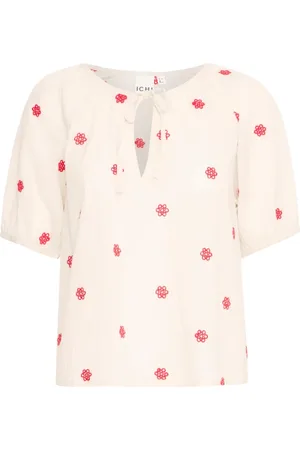 Ichi Dames, Blouses & Shirts, Veelkleurig, Maat: S Katoen