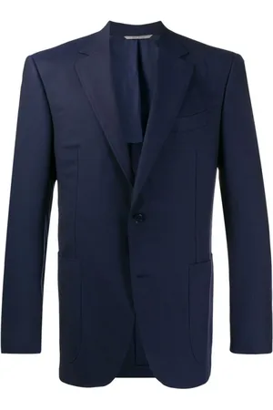 CANALI Heren, Pakken, Blauw, Maat: XL Wol