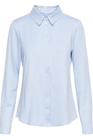 &Co Woman Dames, Blouses & Shirts, Blauw, Maat: M Viscose